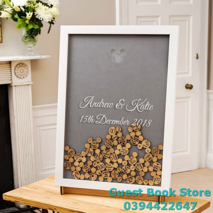 Hộp Thả Tim Dáng Chữ Nhật Thiết Kế Theo Yêu Cầu| Thao Wedding Guestbook