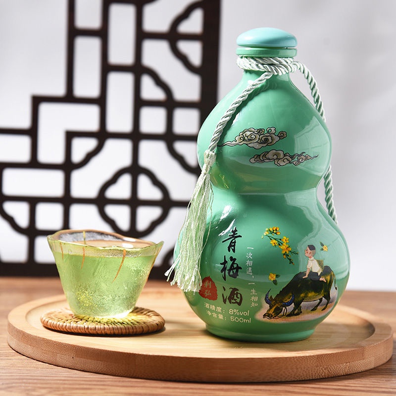 Vang hồ Lô / Nước trái cây lên men chai 500ml biểu tượng phước lành tốt cho sức khỏe