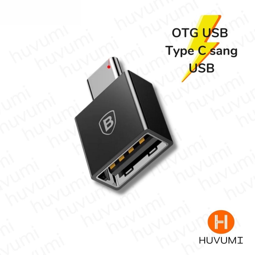 Đầu chuyển OTG USB Type C sang USB Full size (TYPE C Male to USB Female Cable Adapter Converter)