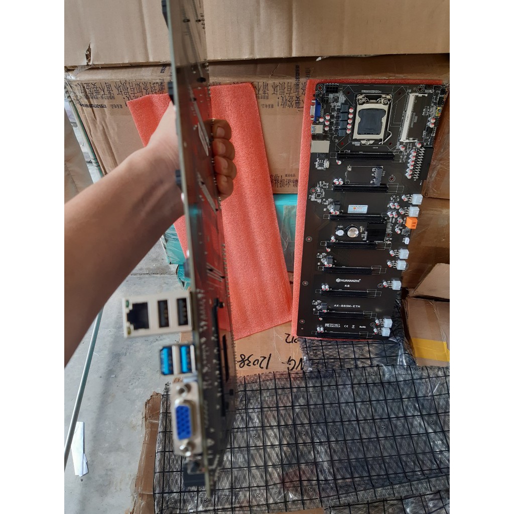 Mainboard HUANANZHI K8 Mining, mainboard chuyên dụng cày ETH, ETC, RVN, BEAM, VVV