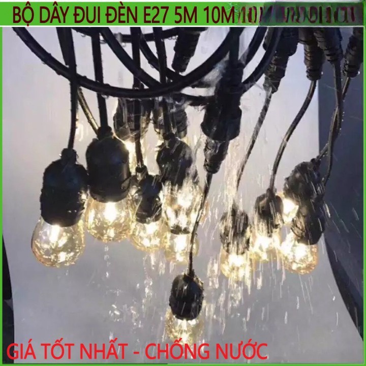 DÂY ĐUI ĐÈN NGOÀI TRỜI TRANG TRÍ SÂN VƯỜN