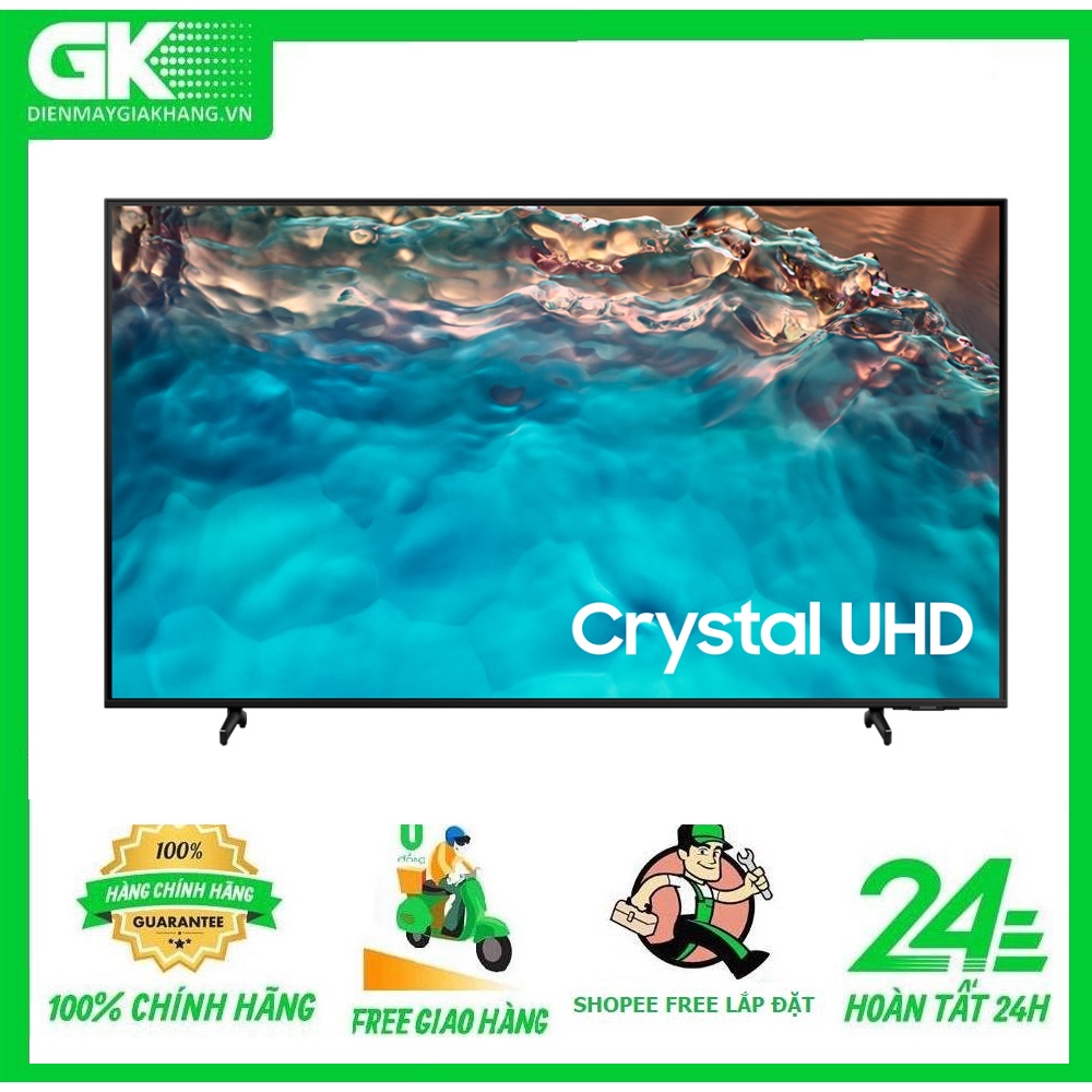 UA70BU8000  - MIỄN PHÍ CÔNG LẮP ĐẶT--Smart Tivi Samsung 4K Crystal UHD 70 inch UA70BU8000 Mới 2022