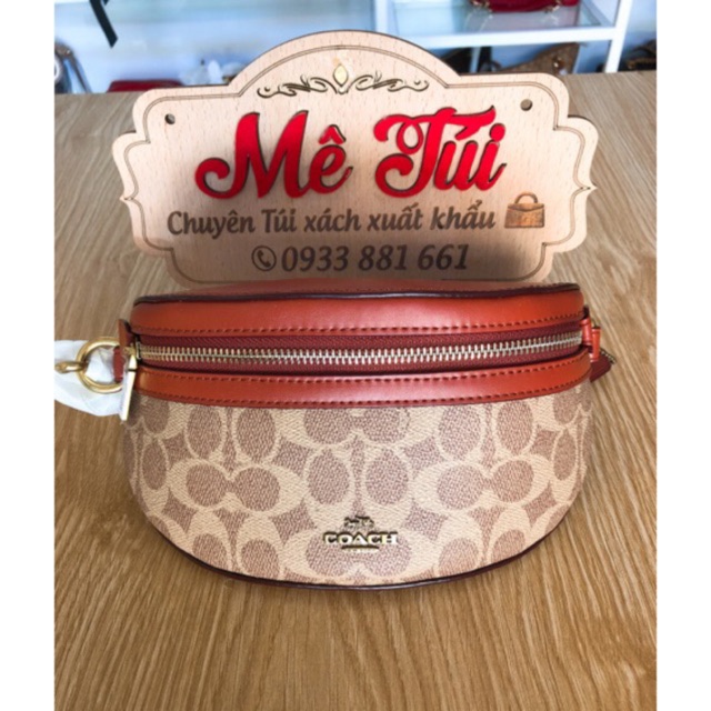 ‼️Rẻ nhất Shopee‼️Túi Bao tử COACH Bethany Belt Bag In Blocked Signature