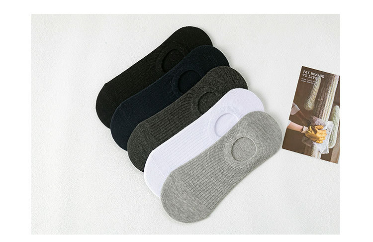 Tất Nam Cotton Cổ Thuyền Chống Trượt Silicone Bọc Gót ( TN : 155 ) Hàng Loại Đẹp.