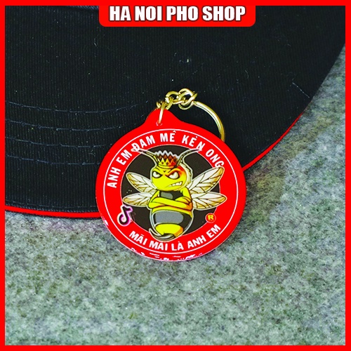 Nón Tem Móc Khóa Hội Kèn Còi Ong, Tem Logo dán xe tải Ong Chúa | Hà Nội Phố Xe Tải