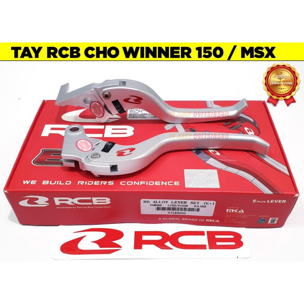 Tay thắng RCB Eplus Lever cho EX 135,EX 150, SH, NVX, WINNER ,MSX, AIRBLADE (FULL BOX CHÍNH HÃNG RCB)