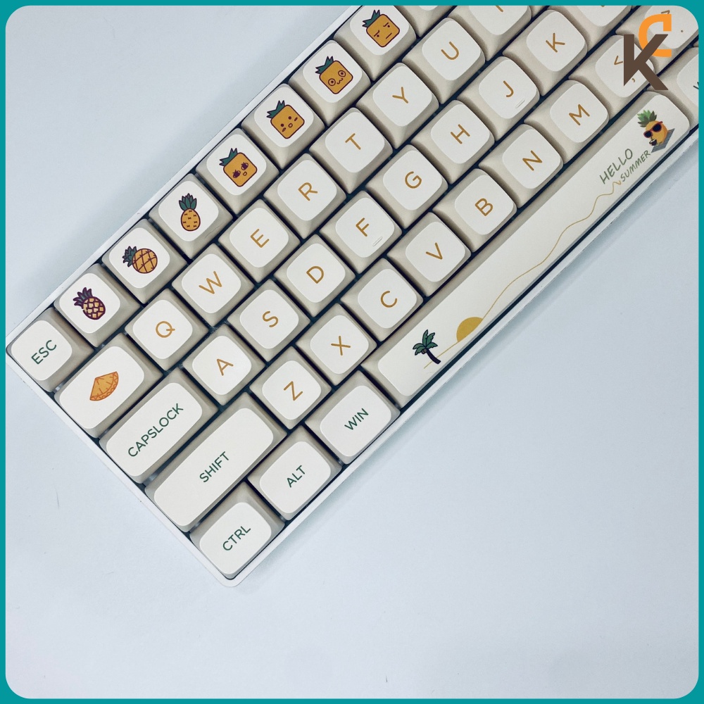 Nút Keycap Pineapple - Keycap Dứa XDA PBT Dành Cho Bàn Phím Cơ