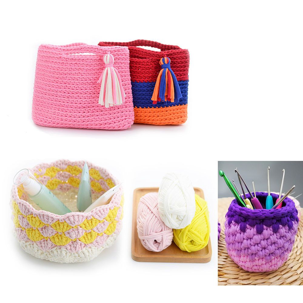 Cuộn len sợi to đan móc 100g