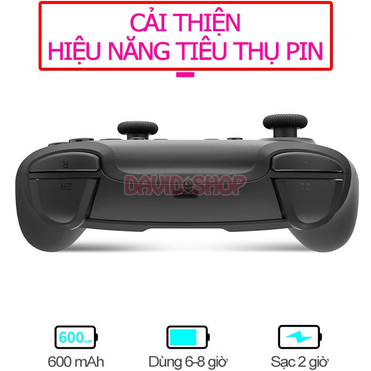 Tay cầm IINE v4 có Wake Up, quét Amiibo, audio 3.5mm cho Nintendo Switch / Nintendo Switch Lite / PC (Steam) / Android