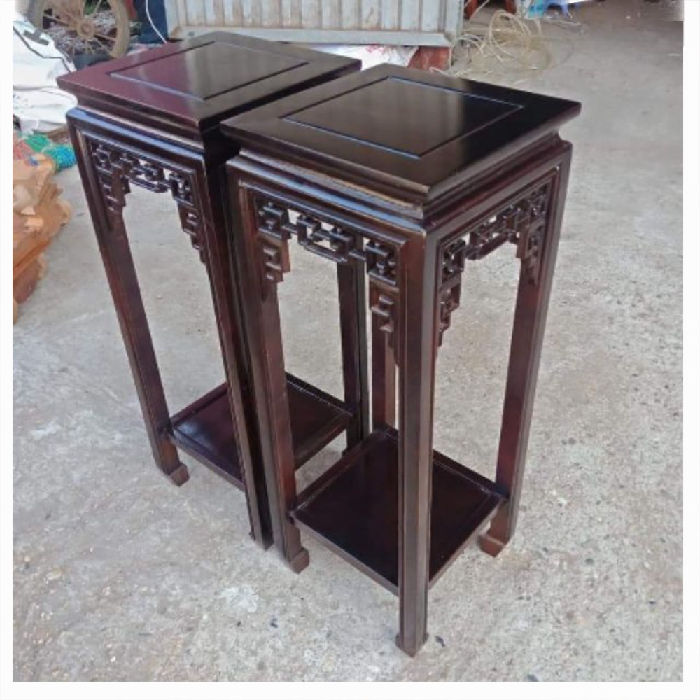 Đôn gỗ giác vuông giá rẻ vuông 30 cao 80cm
