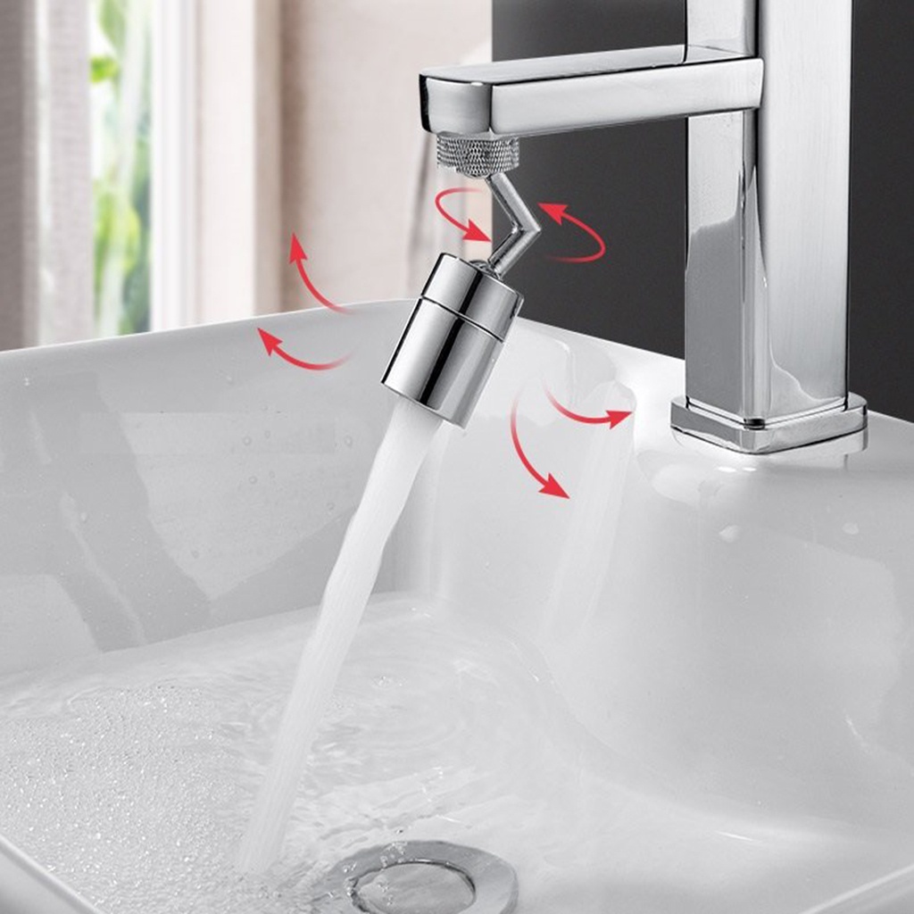 Đầu nối vòi nước thông minh INOX 304 xoay 720 độ với 2 chế độ chảy tiện lợi - NENON