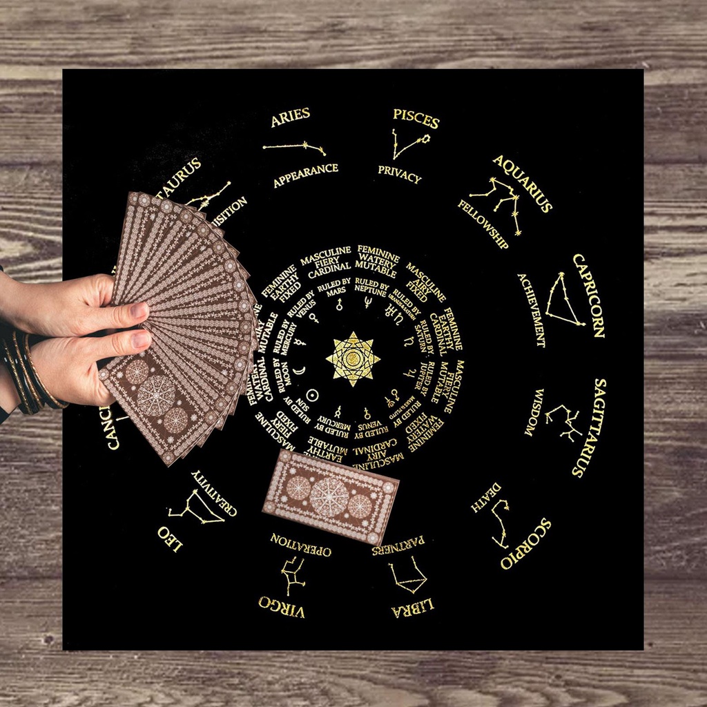 Thẻ Bài Tarot Vải Dày Tái Sử Dụng Được