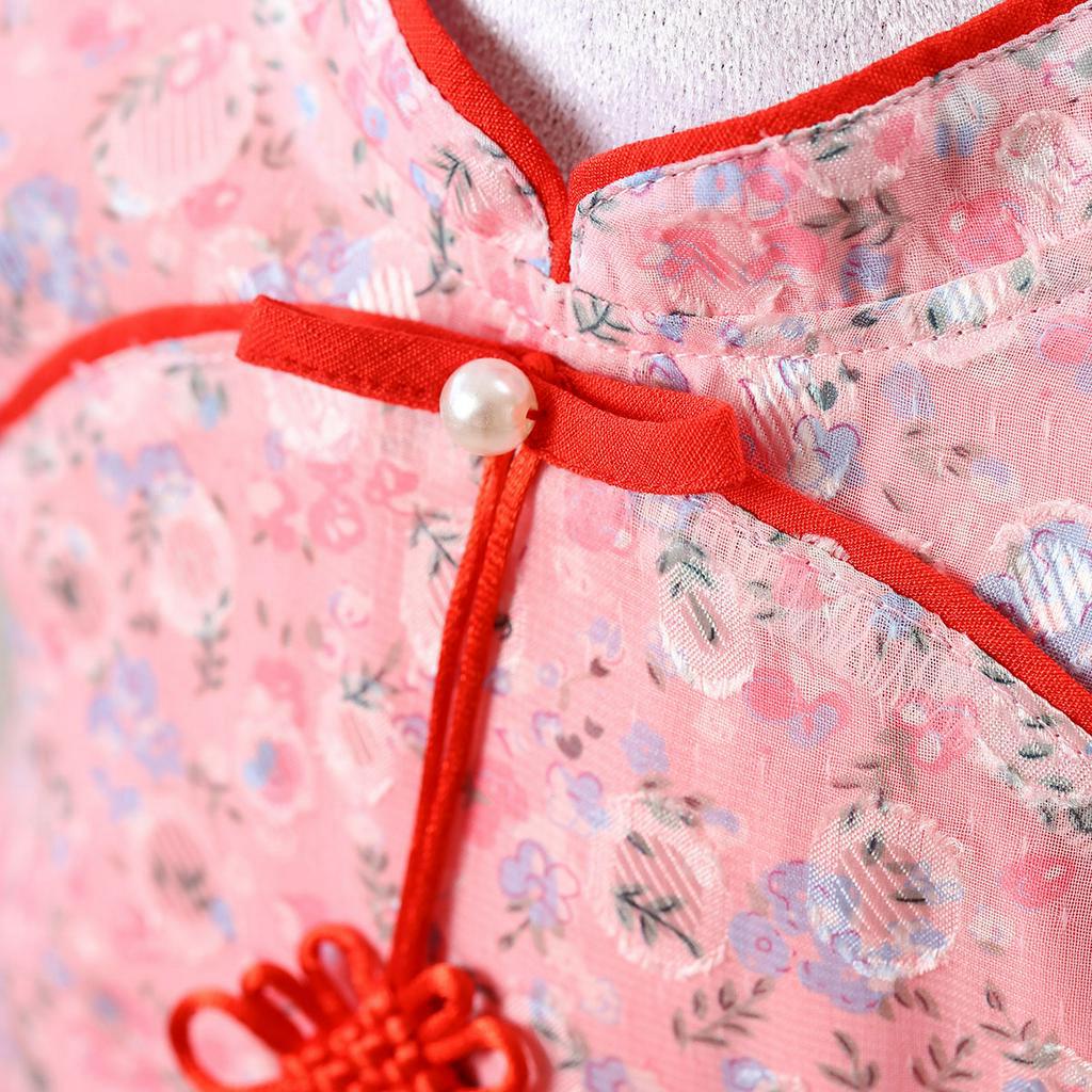 Váy tiểu thư công chúa cho bé gái DORYKIDS hồng cổ trang phom chữ A cho bé từ1,2,3,4,5,6,7,8,9,10,11,12 tuổi-101056V1901