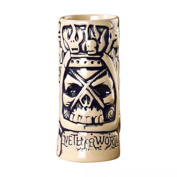 Thanh Gốm Cocktail Thủy Tinh Cá Tính Totem Rượu Ly Sáng Tạo Ngộ nghĩnh tiki Cup Hawaii / Bar tiki Gl