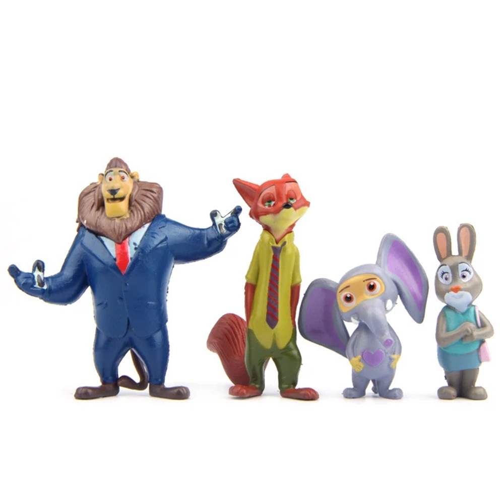 Set 12 Mô Hình Nhân Vật Phim Hoạt Hình Zootopia Bằng Pvc