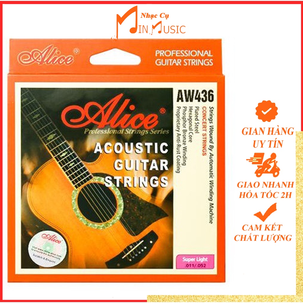 Dây Đàn Guitar Acoustic Alice AW436 I AW432 I A406