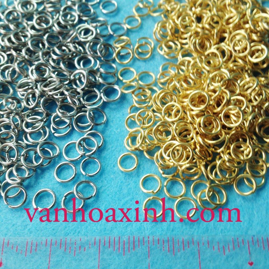 [Mã FAMAYFA giảm 10K đơn 50K] Khoen tròn làm vòng tay handmade hoặc treo vật, chọn size 4-10mm | BigBuy360 - bigbuy360.vn