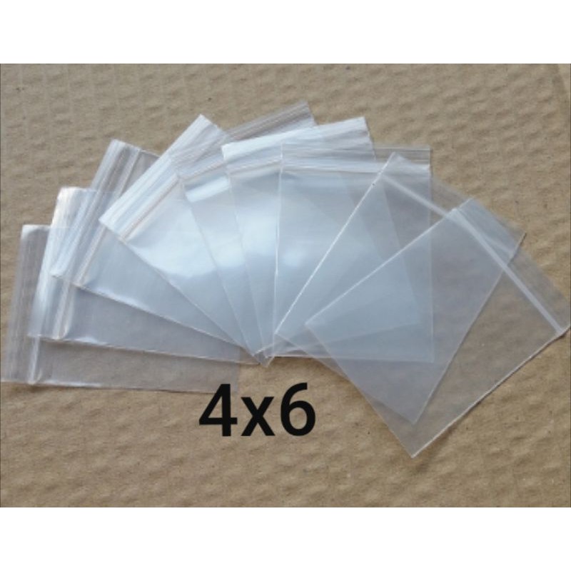 100 cái Túi zip nhỏ viền trắng 4x6 loại dày đẹp
