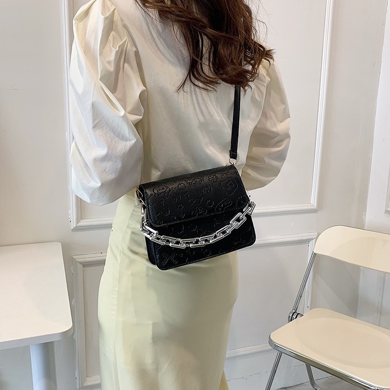 Túi Đeo Chéo Vai Bằng acrylic Kiểu Vuông Nhỏ Màu Trơn NB00300