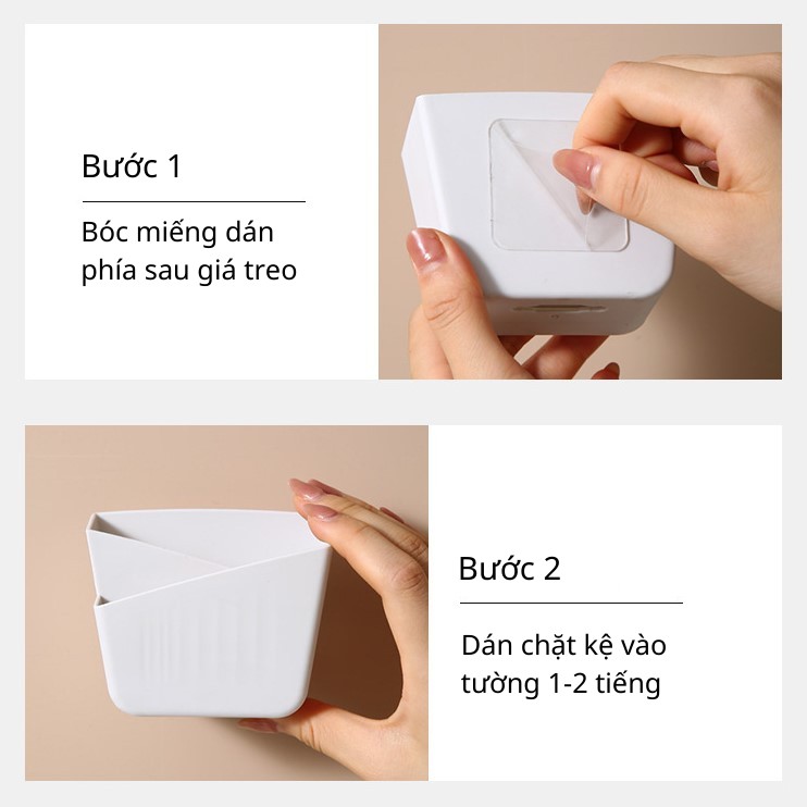 Giá treo điện thoại/ Kệ dán tường để đồ có lỗ cắm đa năng OG1 Oron