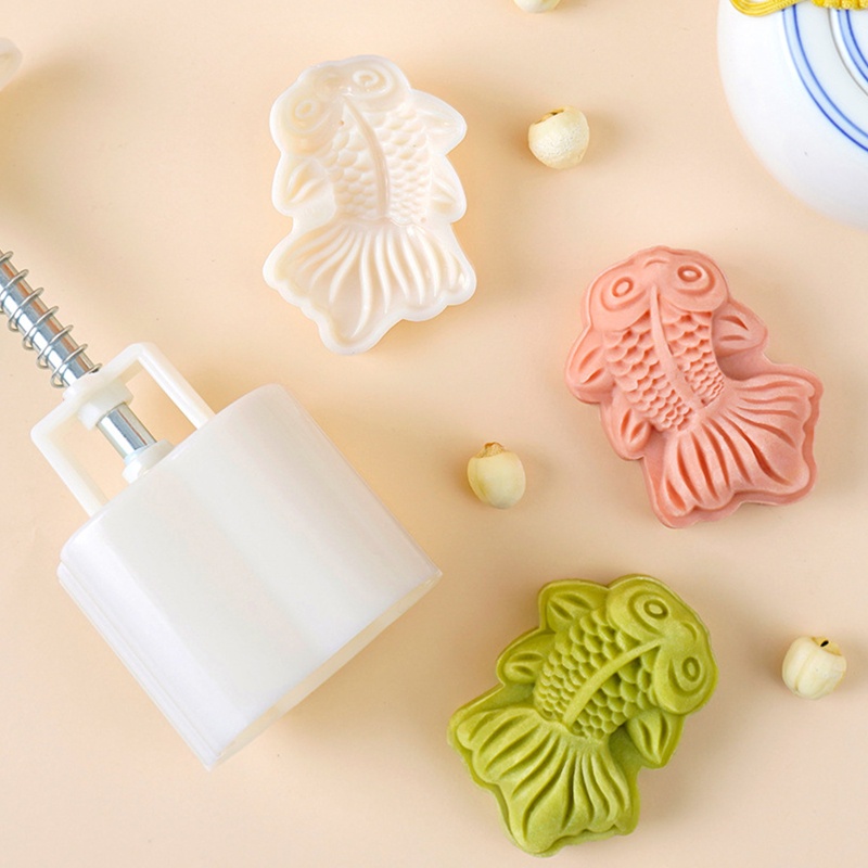 Khuôn Cắt Bánh Trung Thu Hình Cá Vàng DIY