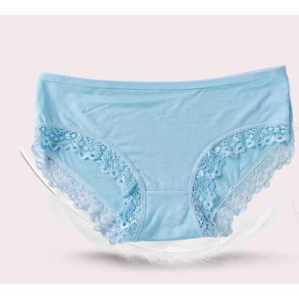 Quần Chíp Ren Cotton Chất Lượng Cao, Mềm Mịn Mát, Thoáng khí