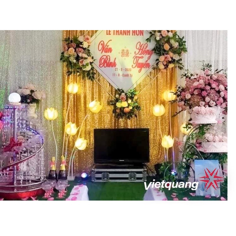 Đèn dẫn lối hoa sen dành cho đám cưới, sự kiện