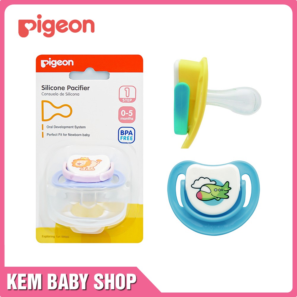 [Chính Hãng] Ti giả Pigeon silicone bước 1, bước 2, bước 3