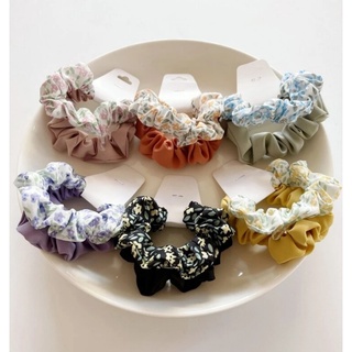 Set 2 dây cột tóc scrunchies - Buộc tóc vải scrunchies