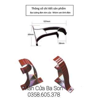 [PHỤ KIỆN RÈM] PHỤ KIỆN TREO RÈM CÁC LOẠI  PÁT, ĐẦU CHỤP, NÚM CÔT NHÔM SƠN TĨNH ĐIỆN, INOX(đi kèm ốc vít, tắc kê)