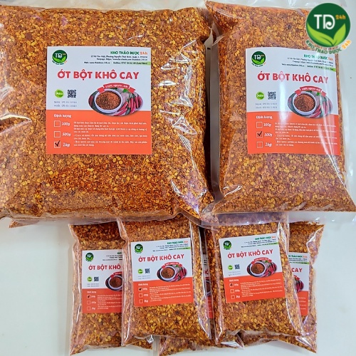 Ớt vảy khô cánh nhỏ siêu cay dùng làm kim chi – 100g