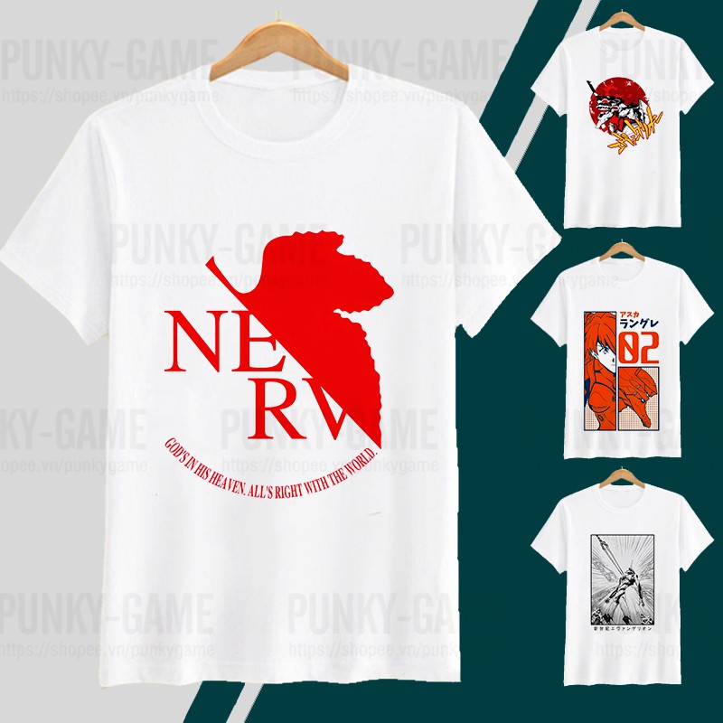 Áo thun Anime Neon Genesis Evangelion ngắn tay