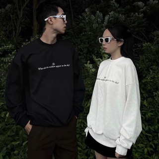 Áo sweater cầu vồng in form rộng OHOH