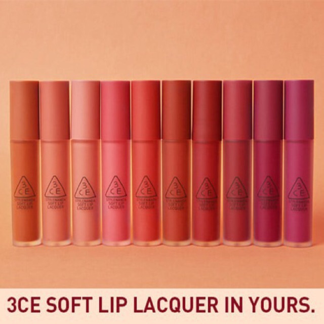 Son kem lì 3ce Soft Lip Lacquer