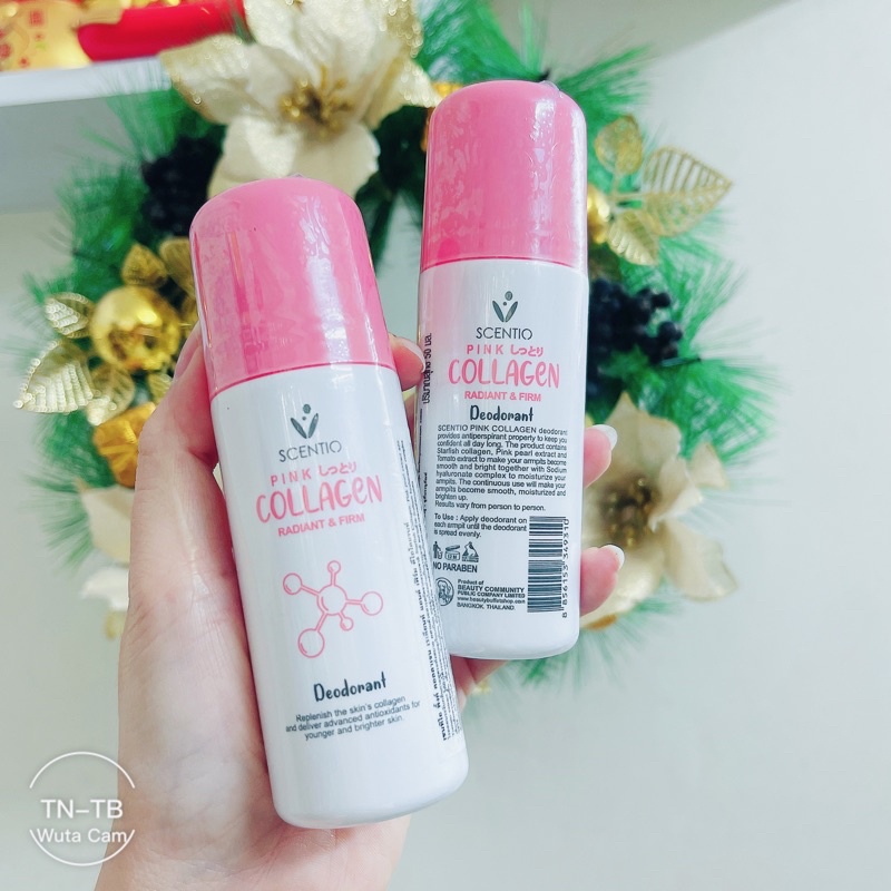 01 Chai Lăn Nách SCENTIO COLLAGEN PINK 50ml Thái Lan