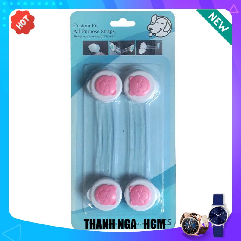 combo 2 cái Khoá chốt cửa an toàn, khóa tủ lạnh an toàn 1106