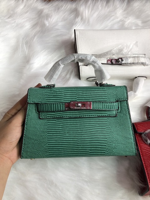 Túi da kỳ nhông size 19