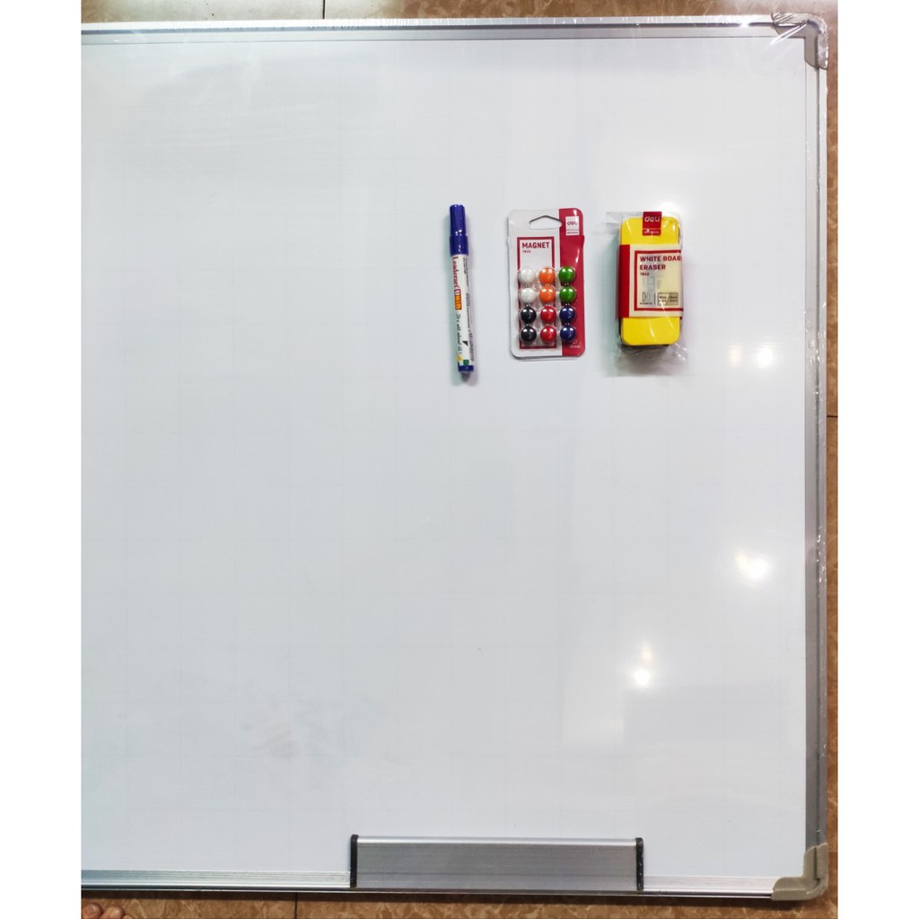 Bảng Từ Trắng Dk Hàn Quốc 80 x 120cm tặng nam châm.bút + lau bảng