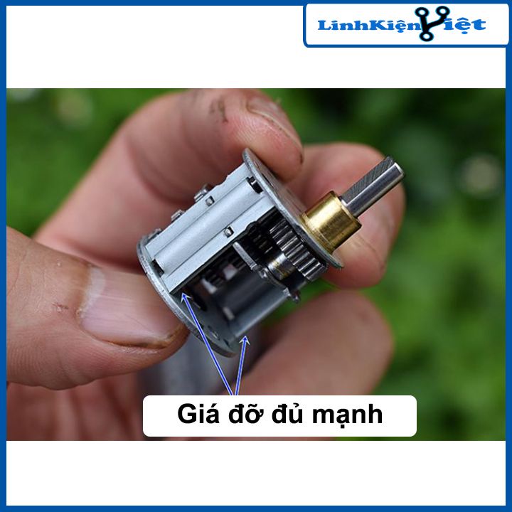 Động cơ giảm tốc ZGB-370 3.7-12VDC bánh răng kim loại tốc độ 34-45 Vòng/Phút