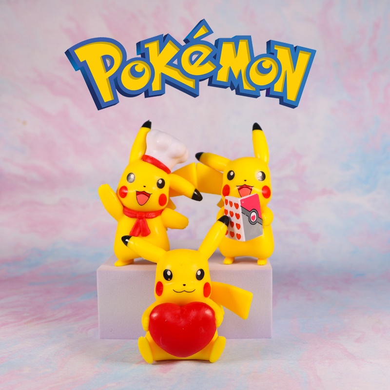 Mô hình Pikachu trang trí bánh kem dễ thương B & M Bộ Phụ Kiện Ghim Ghim Trang Trí Bánh Kem Chủ Đề Pokemon Pikachu Cho Tiệc Sinh Nhật Kỳ Nghỉ