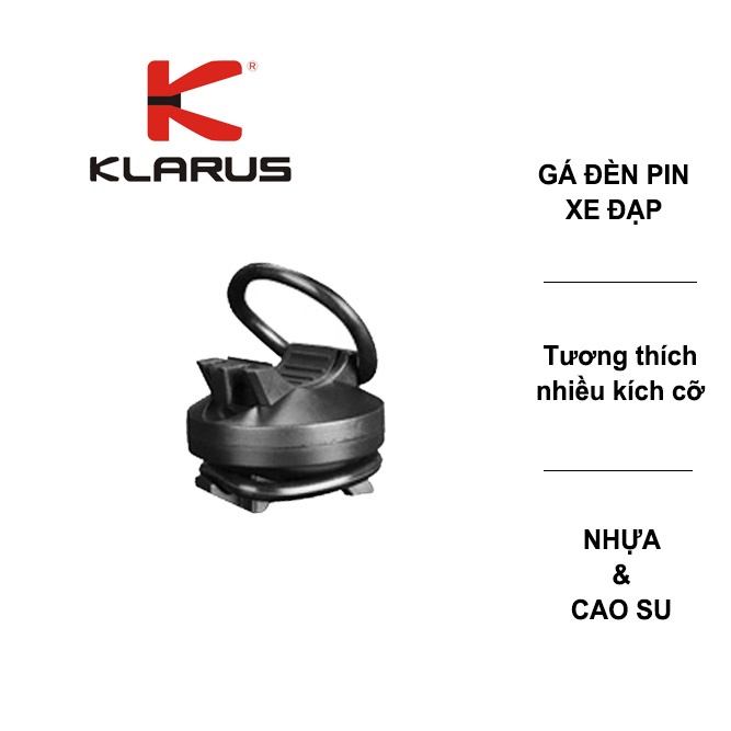 Gá xe đạp KLARUS tương thích với nhiều đèn pin