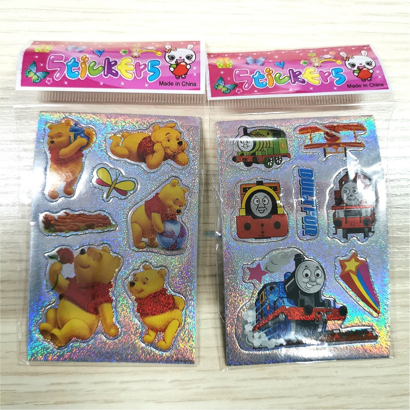 1 Miếng Dán Họa Tiết Hoạt Hình 3D Trang Trí Sinh Nhật Cho Bé