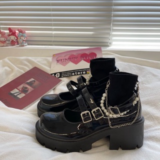 [Ảnh Thật - Order Loại 1] Giày Búp bê nữ sinh JK Nhật Bản quai cài đế cao dày đẹp 6cm