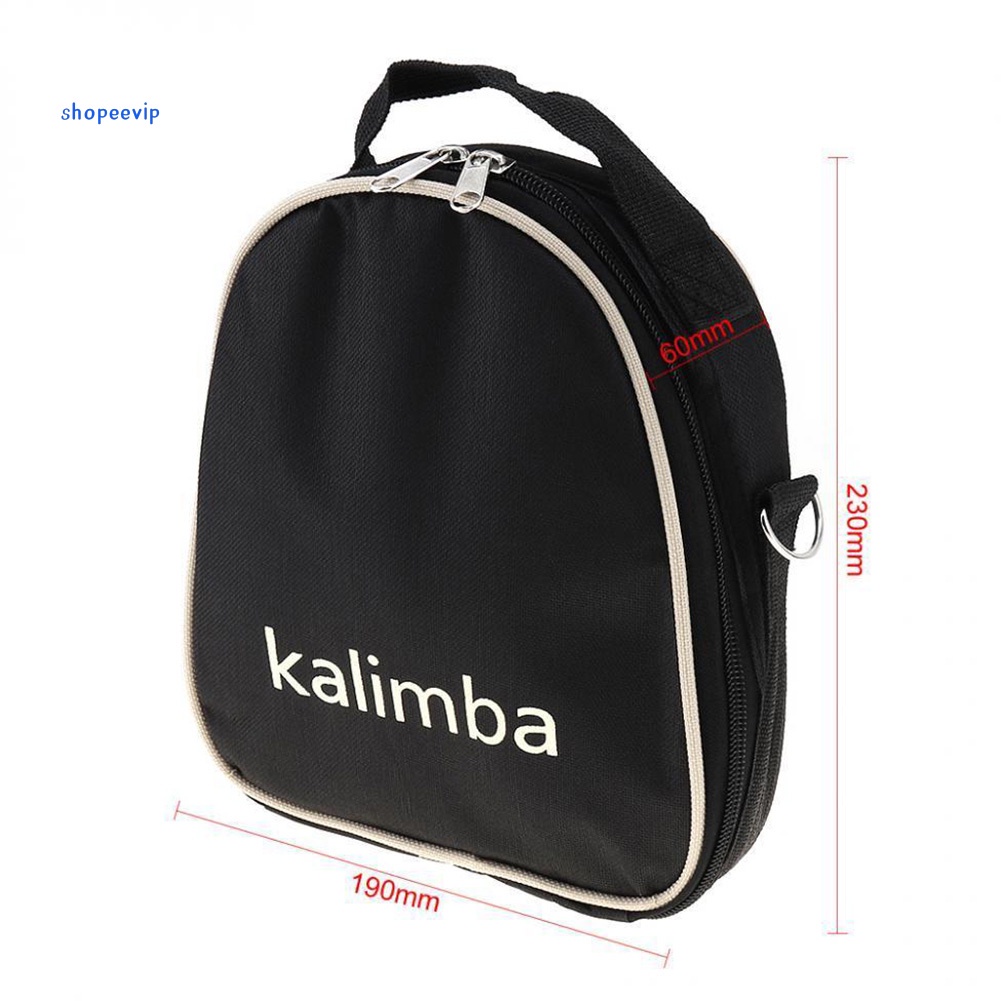 Túi mềm có khóa kéo đựng đàn Kalimba 17/15/10 phím tiện lợi