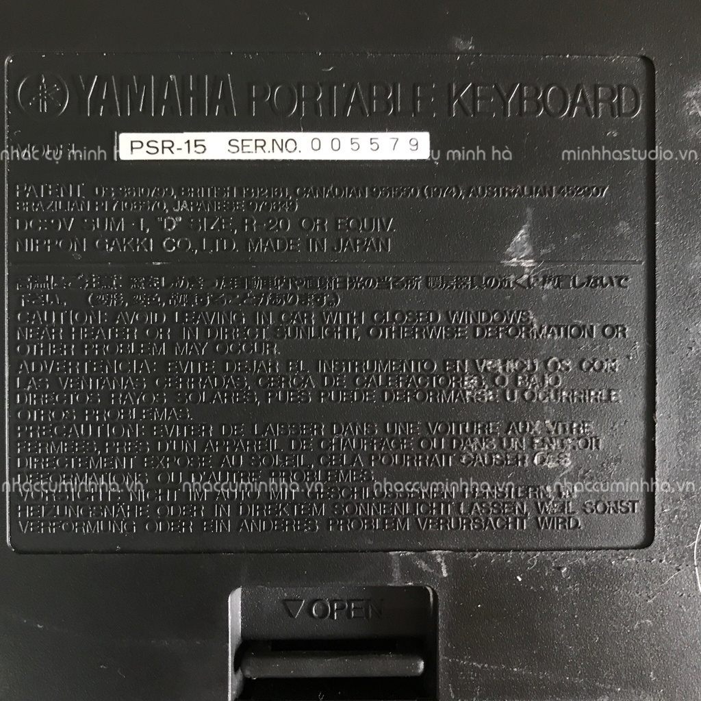 Đàn Piano Vintage Yamaha PSR-15 nội địa Nhật cao cấp, 49 phím, đàn sưu tầm, học tập âm nhạc