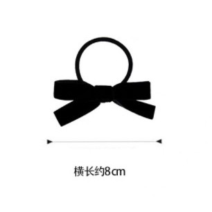 Dây buộc tóc kèm nơ nhung bản 1cm