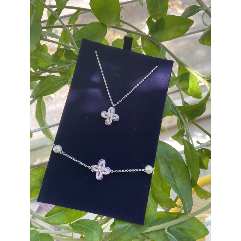 Set dây chuyền vòng tay Swarovski 5295113