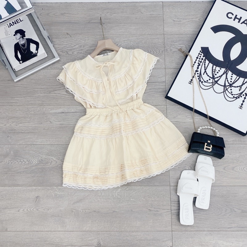 SÉT VÁY TIỂU THƯ PHỐI REN BN02