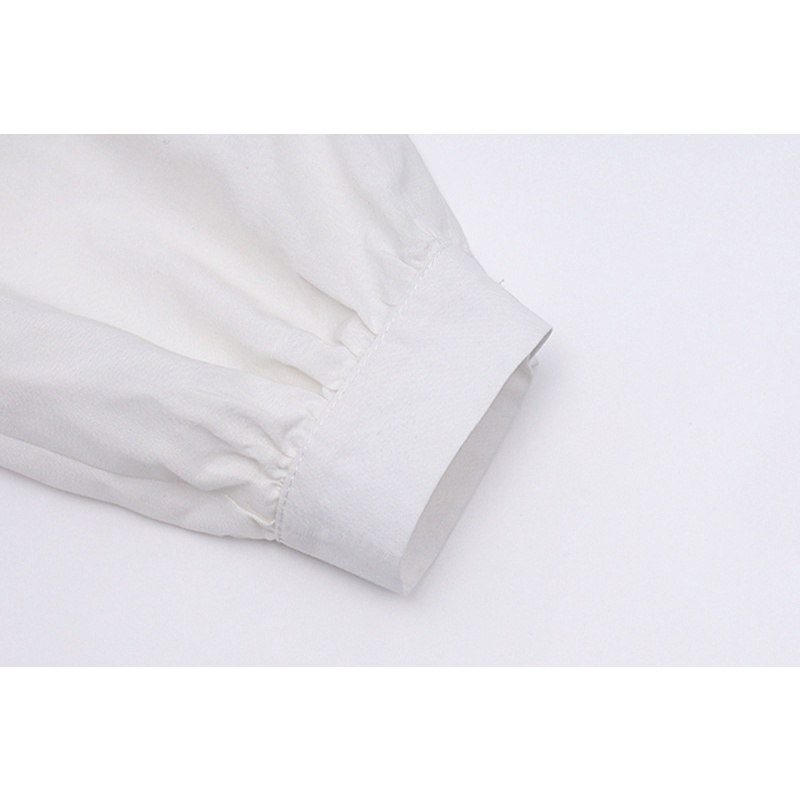 Áo Sơ Mi Dài Tay Cổ Bẻ Phối Hàng Nút Thời Trang