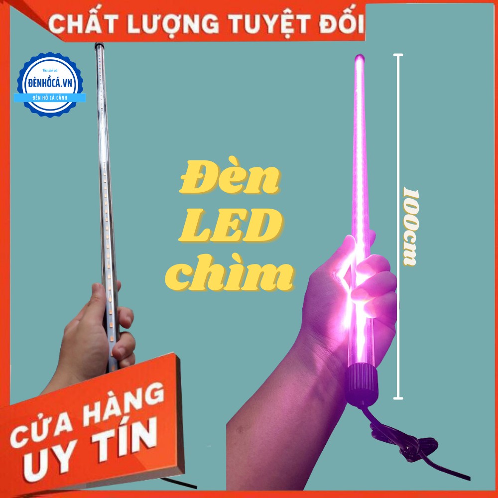 Đèn hồ cá 60 - 100cm ĐÈN CHÌM dùng cho hồ cá cảnh có công tắt loại tốt